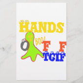 Golden Boo. Girly TGIF Bedankt God zij zijn vrijda Briefpapier (Voorkant)