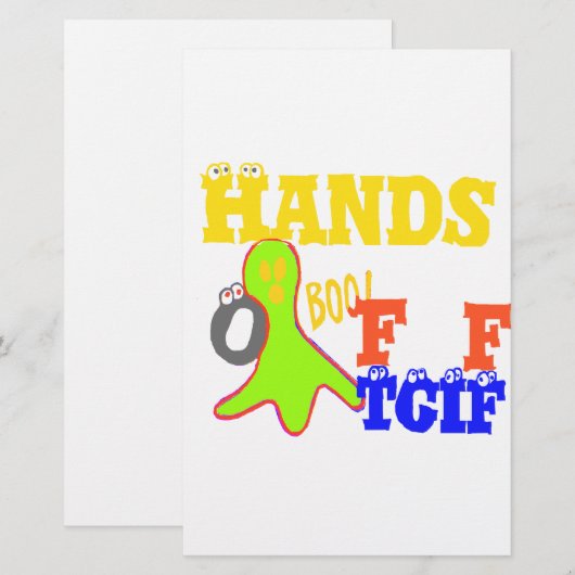 Golden Boo. Girly TGIF Bedankt God zij zijn vrijda Briefpapier (Voorkant / Achterkant)