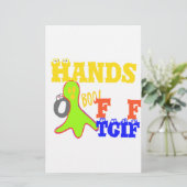 Golden Boo. Girly TGIF Bedankt God zij zijn vrijda Briefpapier (Staand voorkant)