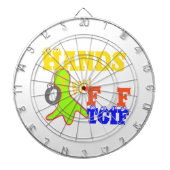 Golden Boo. Girly TGIF Bedankt God zij zijn vrijda Dartbord (Voorkant)