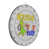 Golden Boo. Girly TGIF Bedankt God zij zijn vrijda Dartbord (Voorkant Links)