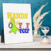 Golden Boo. Girly TGIF Bedankt God zij zijn vrijda Fotoplaat (Zijkant)