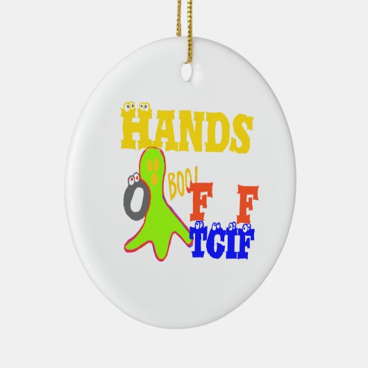 Golden Boo. Girly TGIF Bedankt God zij zijn vrijda Keramisch Ornament (Rechts)