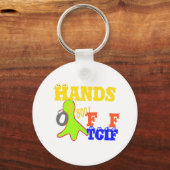 Golden Boo. Girly TGIF Bedankt God zij zijn vrijda Sleutelhanger (Voorkant)