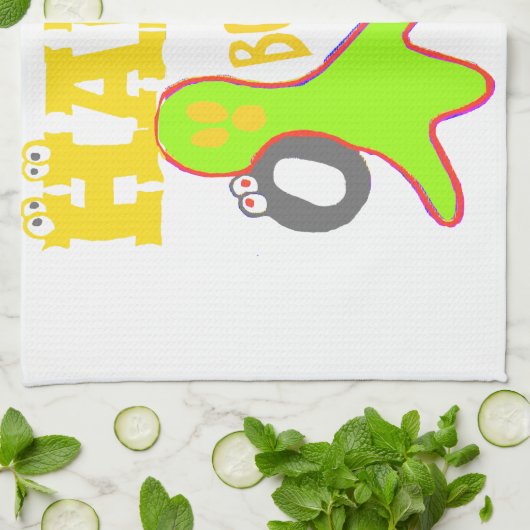 Golden Boo. Girly TGIF Bedankt God zij zijn vrijda Theedoek (Gevouwen)