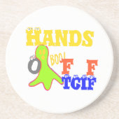 Golden Boo. Girly TGIF Bedankt God zij zijn vrijda Zandsteen Onderzetter (Voorkant)