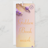 Golden Bookmark Mel Mae Schmidt Stationery Kaart (Achterkant)