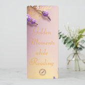 Golden Bookmark Mel Mae Schmidt Stationery Kaart (Staand voorkant)