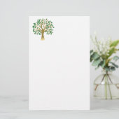Golden boom briefpapier (Staand voorkant)