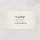 Golden boom van levende kleurrijke bladeren visitekaartje (Achterkant)