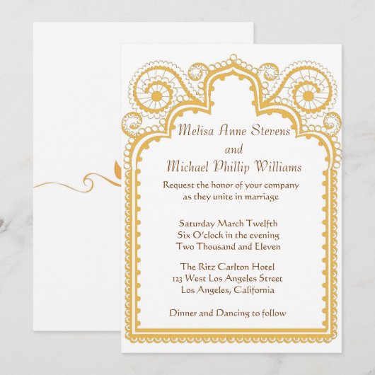 Golden Border Kaart (Voorkant / Achterkant)