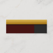 Golden Border Profile Card Mini Visitekaartje (Achterkant)