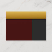 Golden Border Profile Card Visitekaartje (Achterkant)