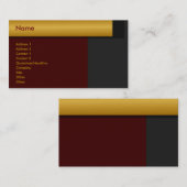 Golden Border Profile Card Visitekaartje (Voorkant / Achterkant)