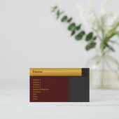 Golden Border Profile Card Visitekaartje (Staand voorkant)