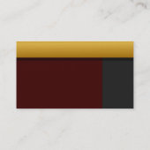 Golden Border Profile Card Visitekaartje (Achterkant)