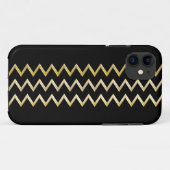 Golden Border - zigzag + je rug & ideeën Case-Mate iPhone Case (Achterkant (horizontaal))