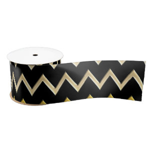 Golden Border - zigzag + je rug & ideeën Satijnen Lint
