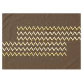Golden Border - zigzag + je rug & tekst Tafelkleed (Voorkant (Horizontaal))