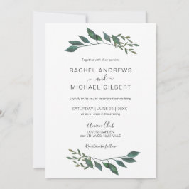 Golden borders eucalypt wedding collection kaart