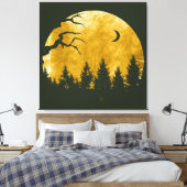 Golden Bossen Canvas Afdruk (Insitu (Slaapkamer))