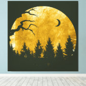 Golden Bossen Canvas Afdruk (Insitu (Houten vloer))