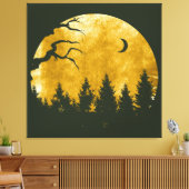 Golden Bossen Canvas Afdruk (Insitu (Woonkamer))