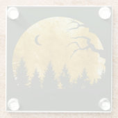 Golden Bossen Glazen Onderzetter (Achterkant)