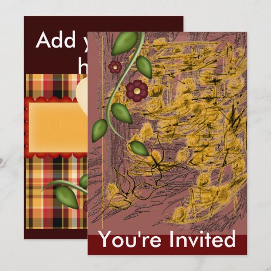 Golden Bossen Kaart (Voorkant / Achterkant)