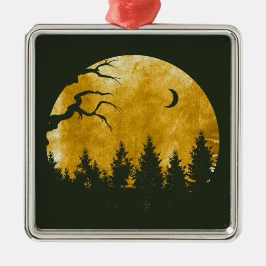 Golden Bossen Metalen Ornament (Voorkant)