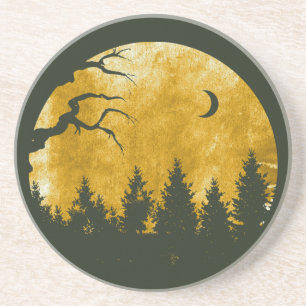 Golden Bossen Zandsteen Onderzetter