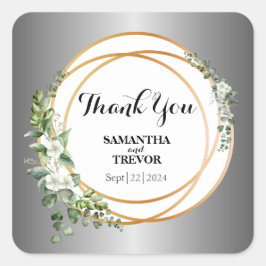 Golden Botanica: Monogrammed Stickers voor Natuur