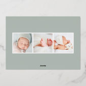 Golden Botanical | Aankondiging Folie geboorte (Achterkant)