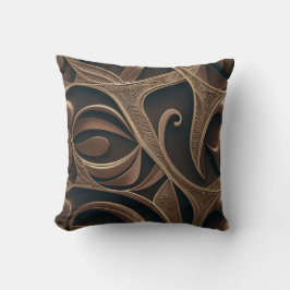 Golden Botanical Flow Elegant Kussen