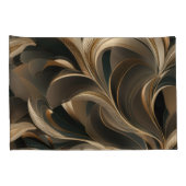 Golden Botanical Flow Elegant   Kussensloop (Achterkant-Rechts)