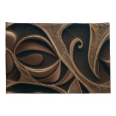 Golden Botanical Flow Elegant   Kussensloop (Achterkant-Rechts)