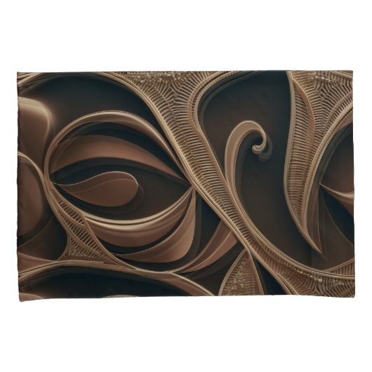 Golden Botanical Flow Elegant   Kussensloop (Voorkant-Rechts)