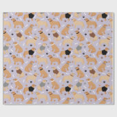 Golden Botten en pootpapier voor rivierbeddingen Cadeaupapier (Vlak)