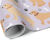 Golden Botten en pootpapier voor rivierbeddingen Cadeaupapier (Rol Hoek)