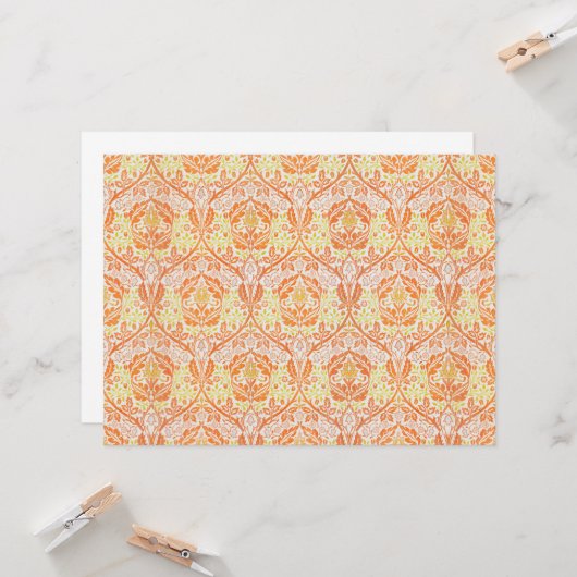 Golden Bough Pattern (door William Morris) Kaart (Voorkant / Achterkant in situ)