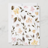 Golden bouquet Herfst roos Sweet 16 Kaart (Achterkant)