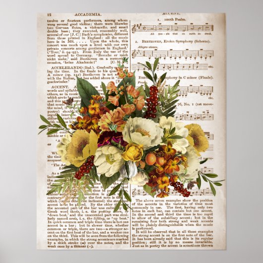  Golden Bouquet Poster (Voorkant)