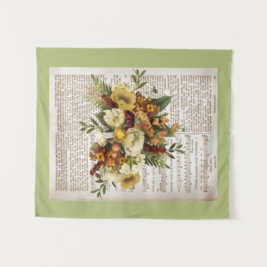  Golden Bouquet Wandkleed (Voorkant (horizontaal))