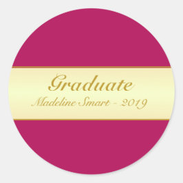 Golden & Bourgogne Afstuderen Sticker