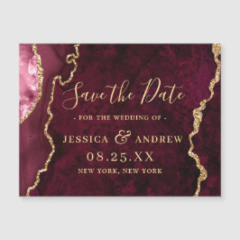 Golden Bourgogne Agaat Save the Date Magnetische K
