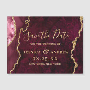 Golden Bourgogne Agaat Save the Date Magnetische K