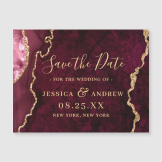 Golden Bourgogne Agaat Save the Date Magnetische K