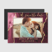 Golden Bourgogne Agaat Save the Date Magnetische K (Voorkant / Achterkant)