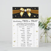 Golden bow Birthday Dit of dat spel (Staand voorkant)