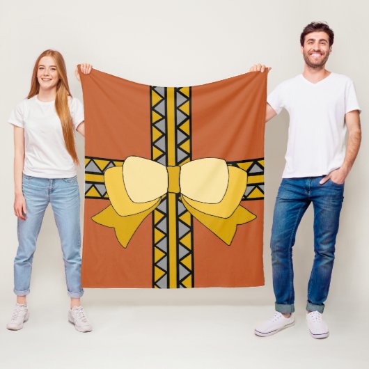 Golden Bow Fleece Blanket Deken (In situ)